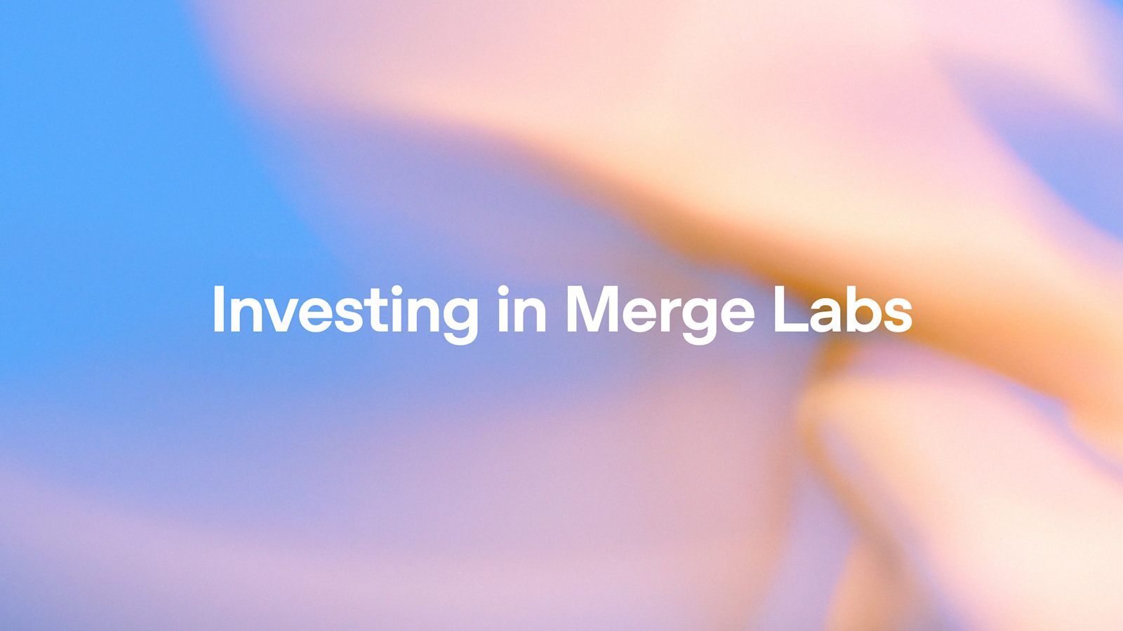 OpenAI投资Merge Labs：脑机接口将如何重塑AI交互未来