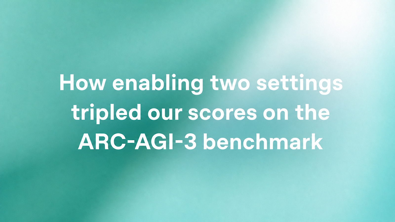 开启两个设置，ARC-AGI-3 基准测试得分翻三倍：OpenAI 的 GPT-5.6 Sol 深度优化实践